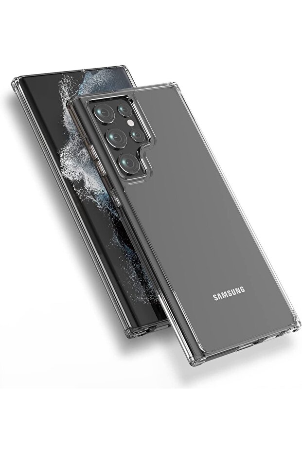 Samsung Galaxy S22 Ultra Compatible Transparent Case Soft Silicone Shockproof Transparent Cover