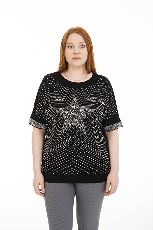 Rhinestone Star Blouse