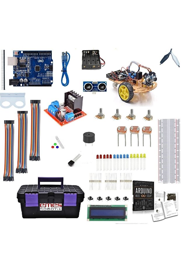 Multi Arduino Uno Geliştirme Seti (2wd Araç Ve Arduino Geliştirme Kitabı Hediyeli) - 1