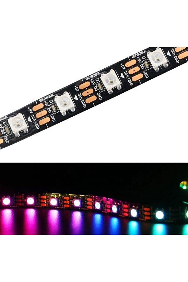 Pixel Ws 2812b/60 Led Rgb Ip 20 Iç Mekan Şerit Led Glnvz578 - 2