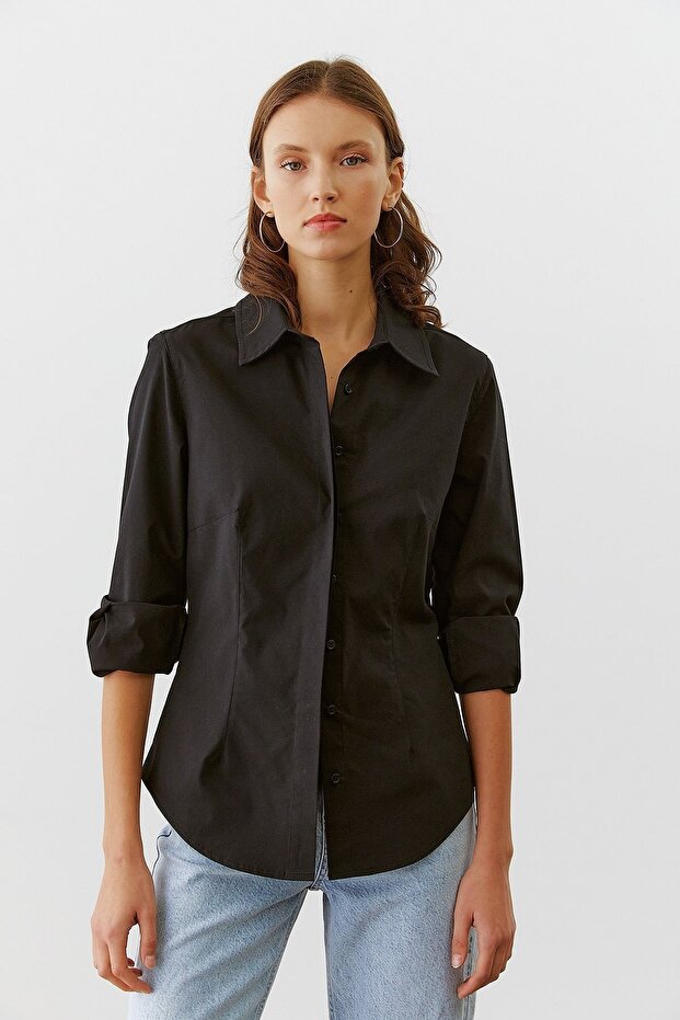 Gizli Patlı Basıc Gömlek - 3