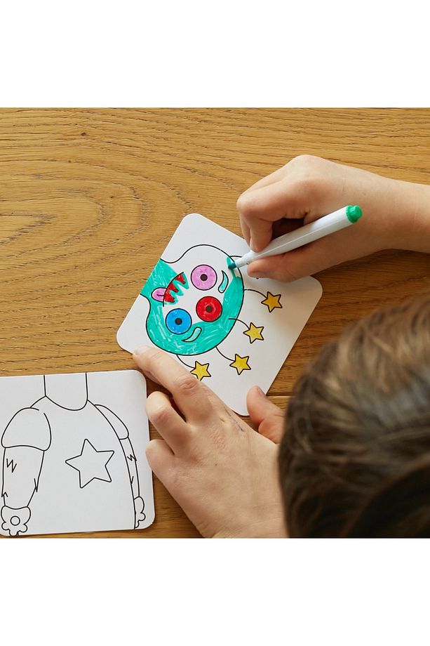 Mix & Color: Monsters - Karıştır Renklendir Canavarlar Puzzle - 5