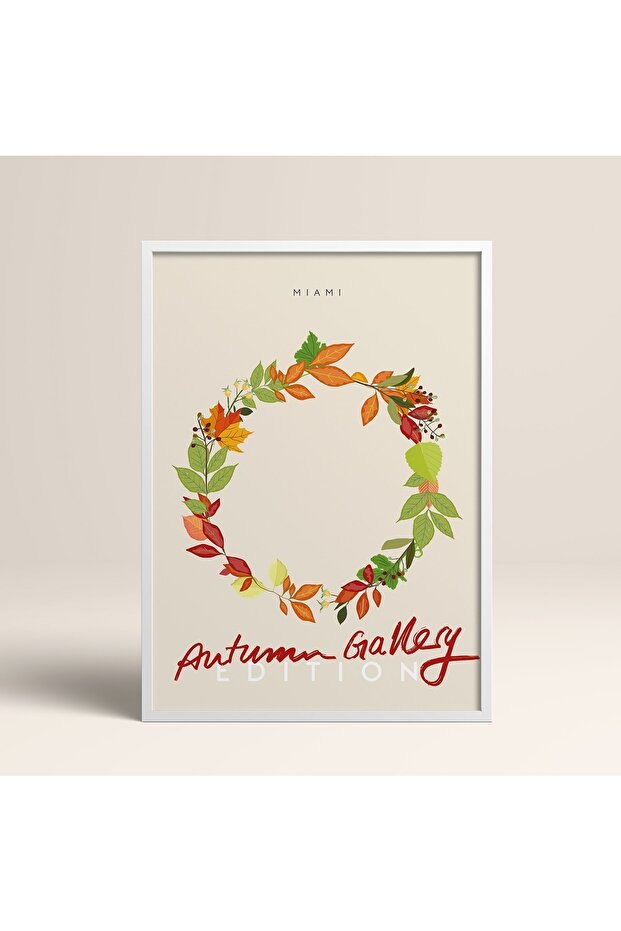 White Wooden Framed Painting Framed Poster Artistic Modern Wall Decor (Abstract139-White)
