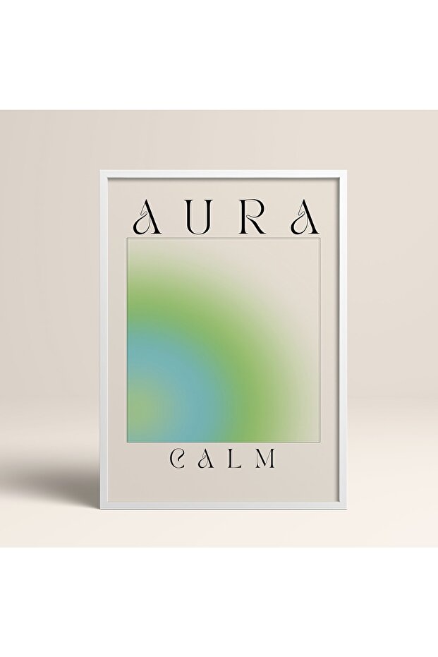 White Wooden Framed Painting Framed Poster Artistic Modern Wall Decor (Abstract157-White)