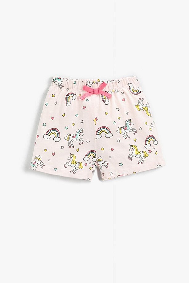 Kız Bebek Unicorn Baskılı Beli Lastikli Şort 2smg40014ak - 1