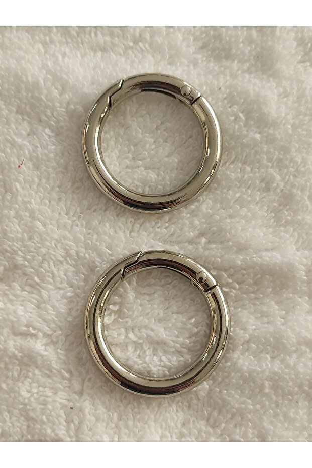 Spring Metal Ring Bag Accessory (2 Pieces - Inner Diameter 2.5 Cm)