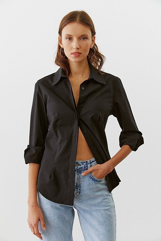 Gizli Patlı Basıc Gömlek - 2