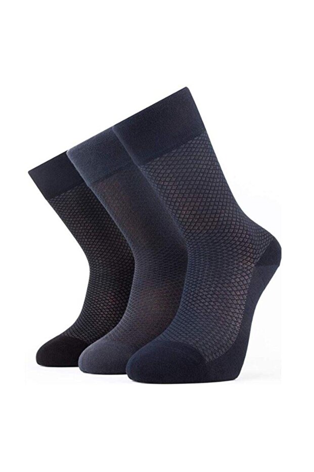 Erkek 3'lü Bambu Yazlık Çorap - 1