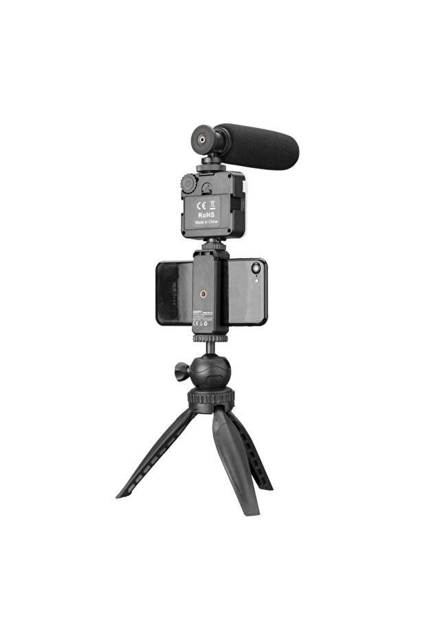 Sn-11p Siyah Profesyonel Vlogging Mikrofon Seti - 4