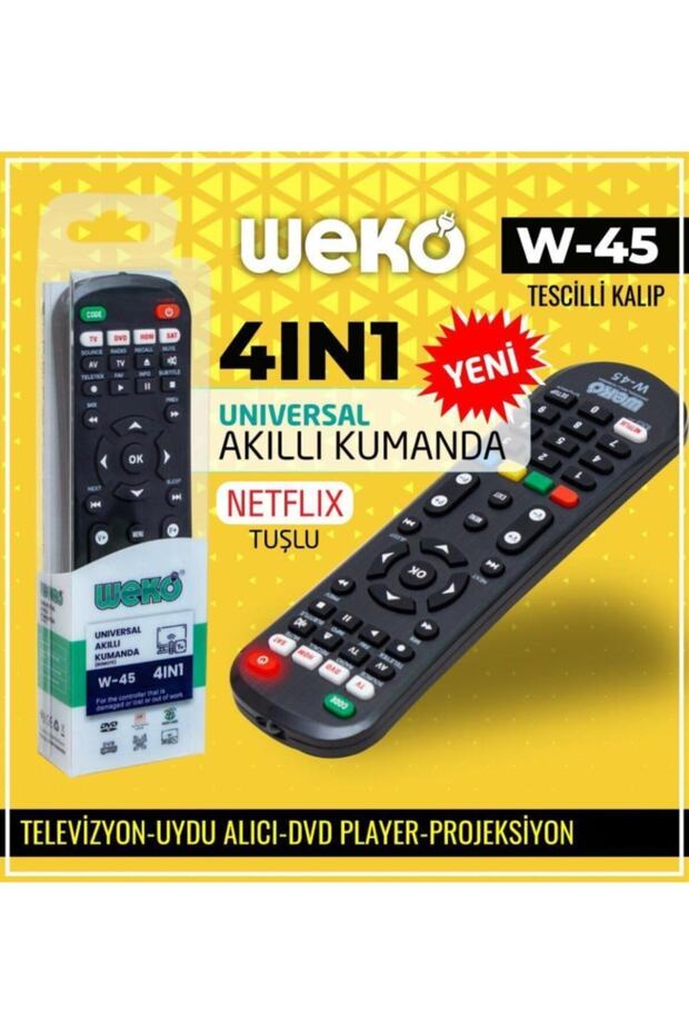 Wicom W-45 V4 8 In 1 Akıllı Evrensel Kumanda - 5