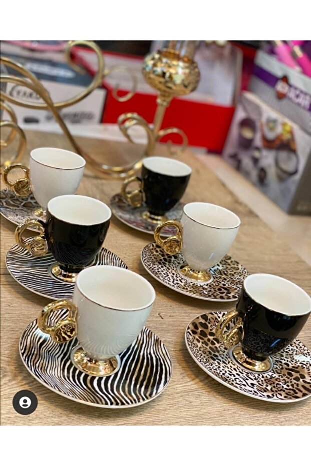 طقم فناجين قهوة فاخرة مكون من ست قطع من ماركة Acar