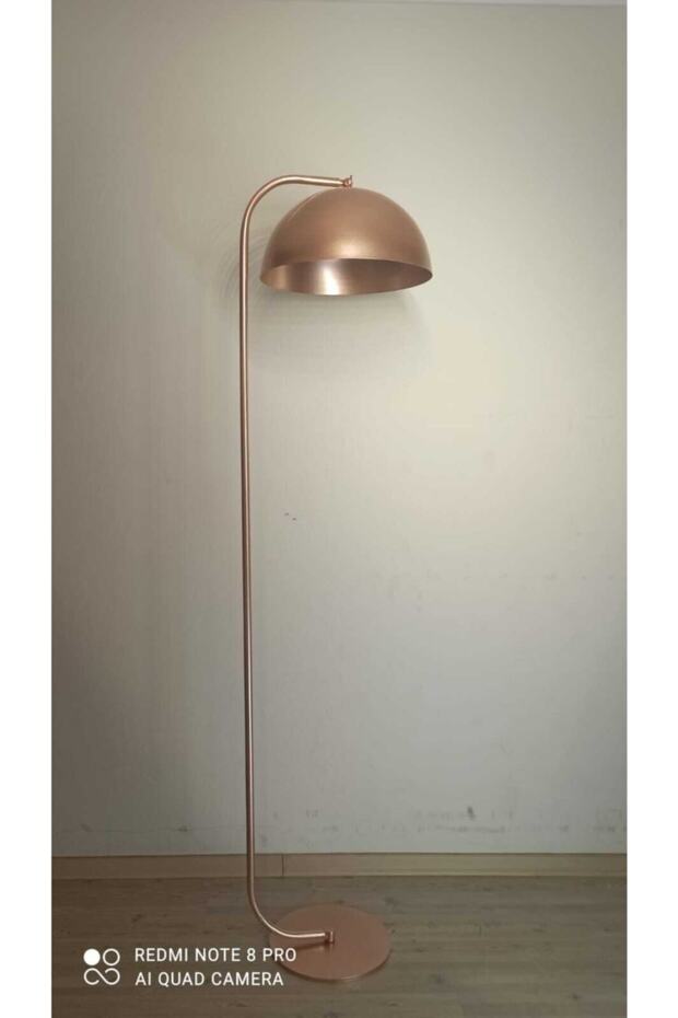 Rys Retro Metal Dekoratif Rustik Mafsallı Bakır Rustik Köşe Lambası Başlık Çap:40 Cm - 1