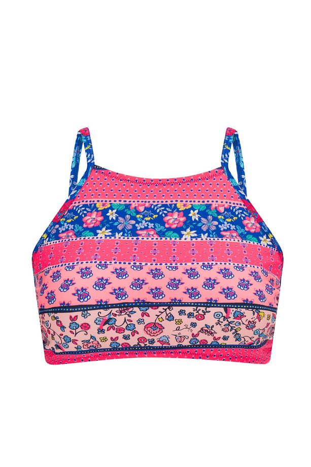 Baskılı Mixture Halter Bikini Üstü - 4