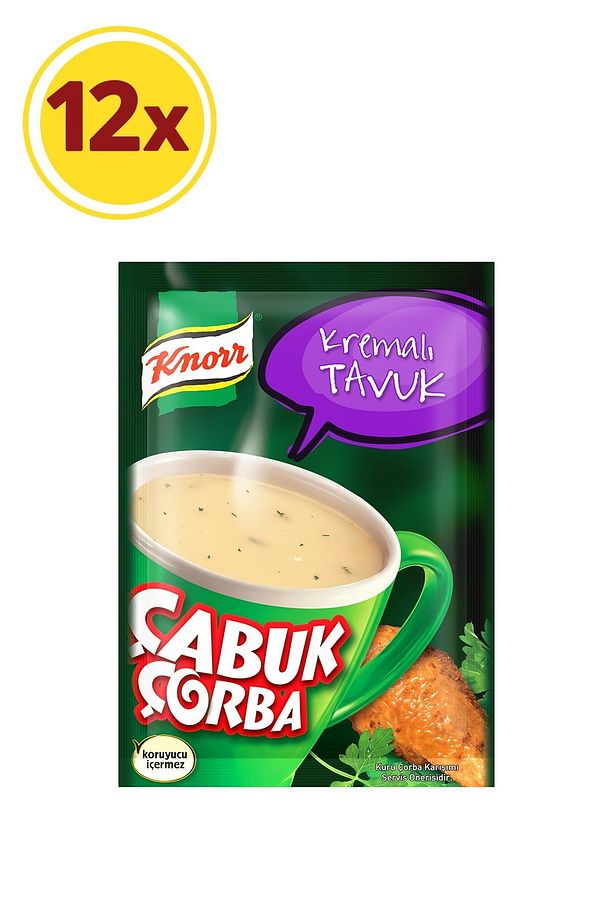 Çabuk Knorr Çorba Tavuk  12 Adet - 1