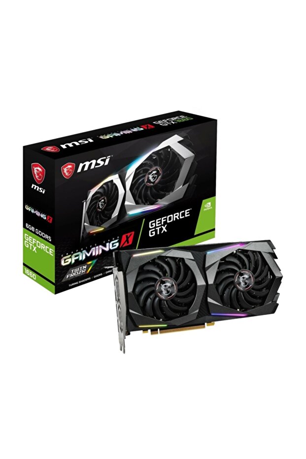 GeForce GTX 1660 GAMING X 6G GTX1660 6GB GDDR5 192B (1XHDMI 3XDP) Ekran Kartı - 1