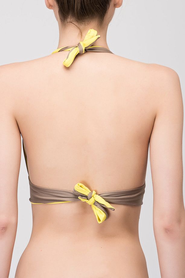 Kadın Yaş Yeşili Halter Model Bikini CVED102B04 - 2