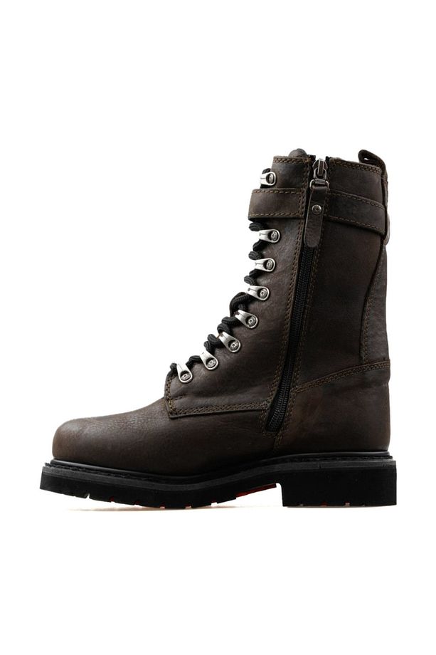 Genç Günlük Bot 025G100385 GLADIS OLIVE BASKILI DERI - 2