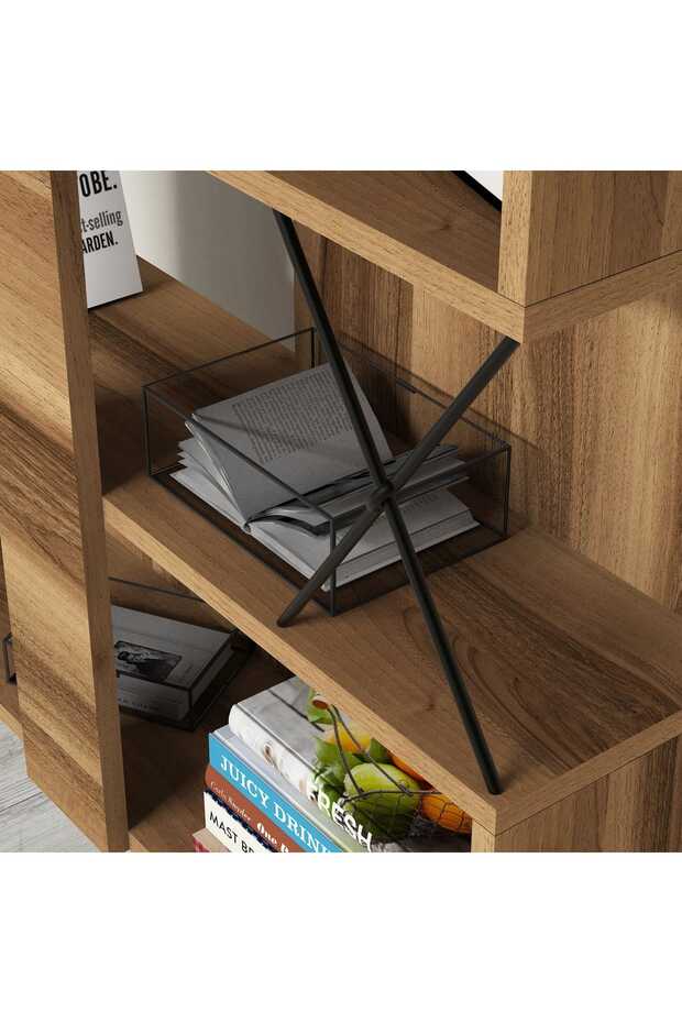 Extra Kitaplık - Ceviz - 3