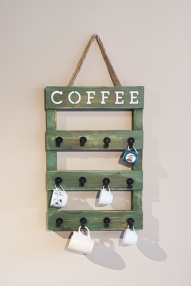 Ahşap Kupa Askılık - 1