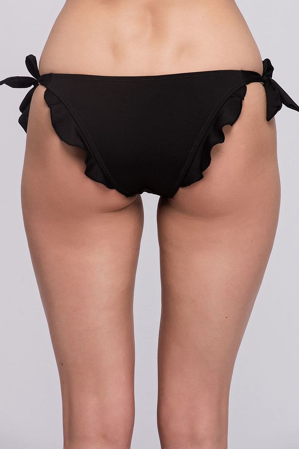 Kadın Siyah Bağcıklı Bikini Altı CSLD102067 - 2