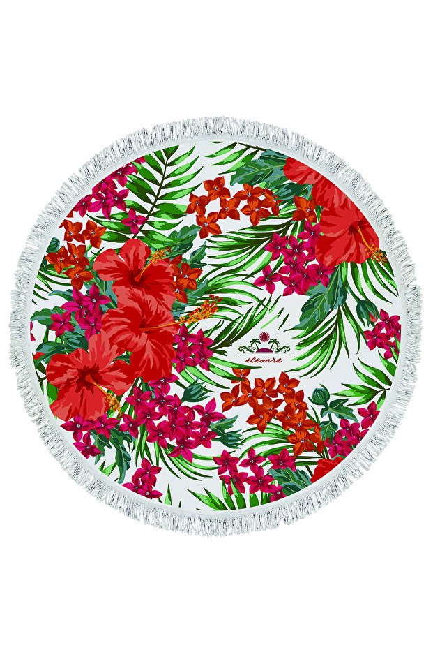 Στρογγυλή πετσέτα παραλίας - 1