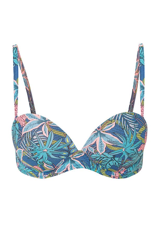 Kadın Saks Push-Up Bikini Üstü PPRNFRSP17IY - 3