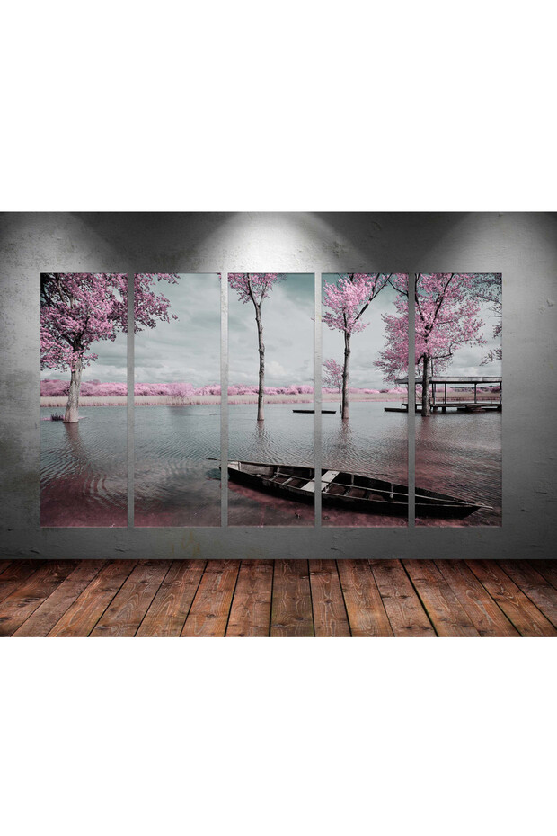 Dev Boyut 5 Parçalı Kanvas Tablo 150x90cm - 1