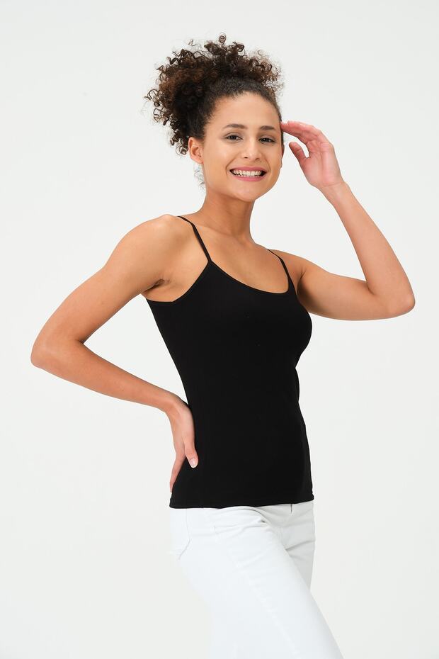 Ip Askılı Pamuklu Basıc Atlet - 3