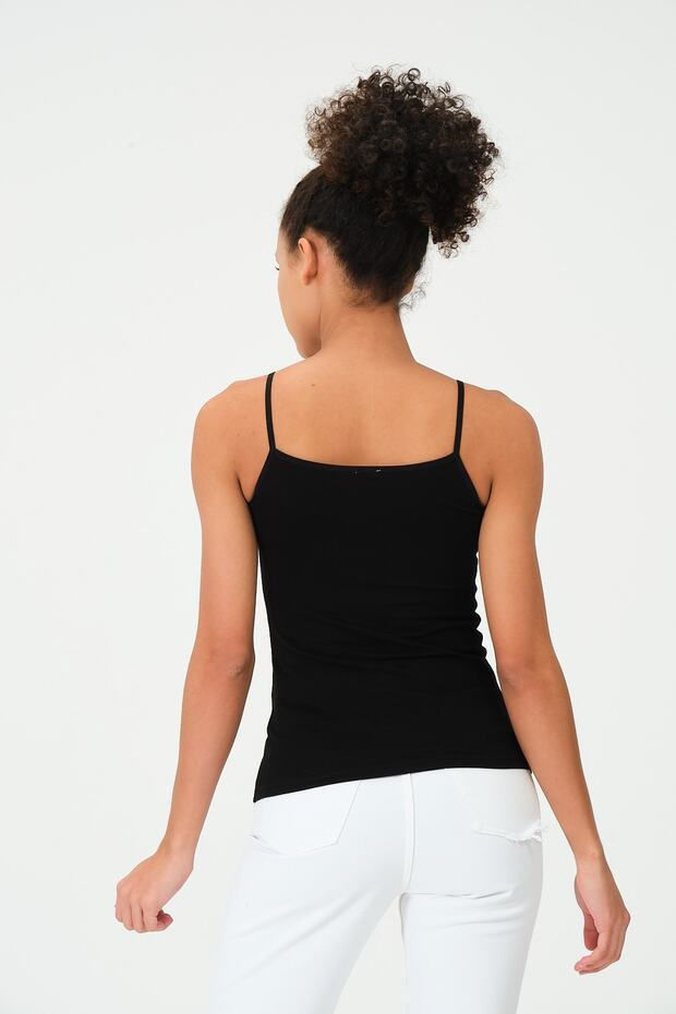 Ip Askılı Pamuklu Basıc Atlet - 5