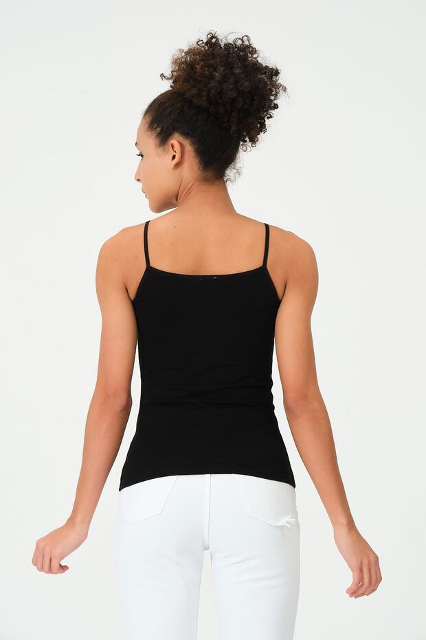 Ip Askılı Pamuklu Basıc Atlet - 7