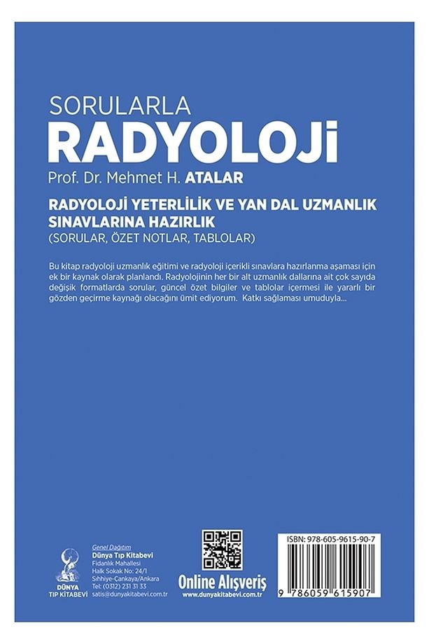 Sorularla Radyoloji:radyoloji Yeterlilik Ve Yan Dal Uzmanlık Sınavlarına Hazırlık - 4