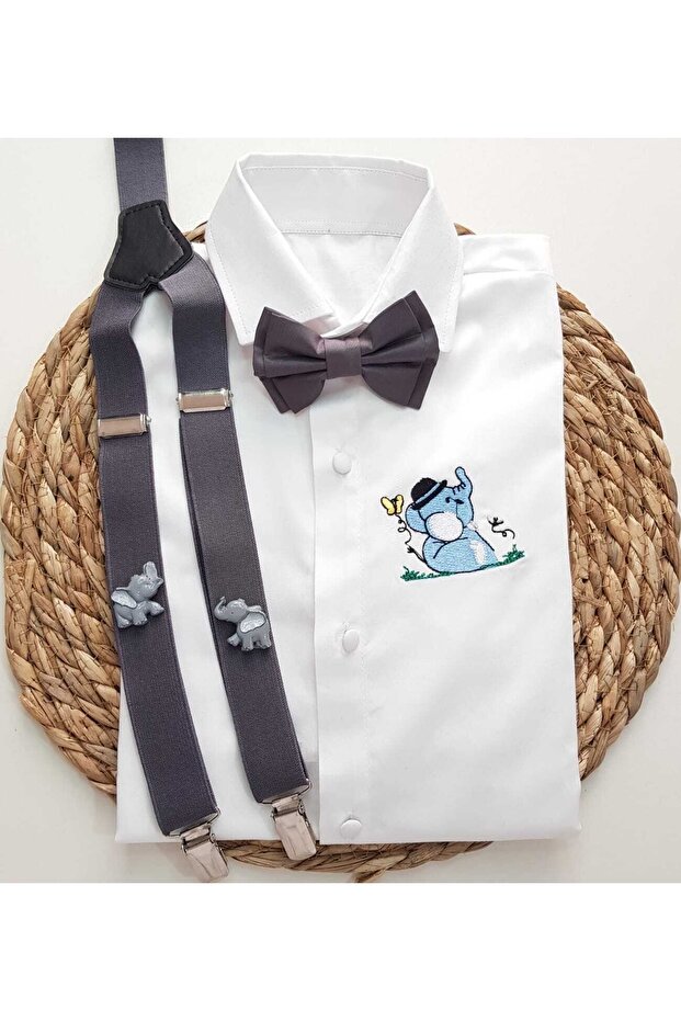 Elephant Concept Sling Bow Tie Shirt