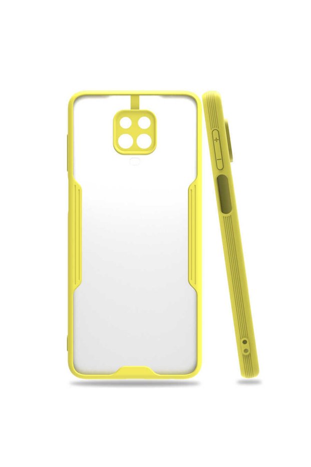 Xiaomi Redmi Note 9 Pro Case Camera Protected Frosted Transparent Parfait Cover on the Back
