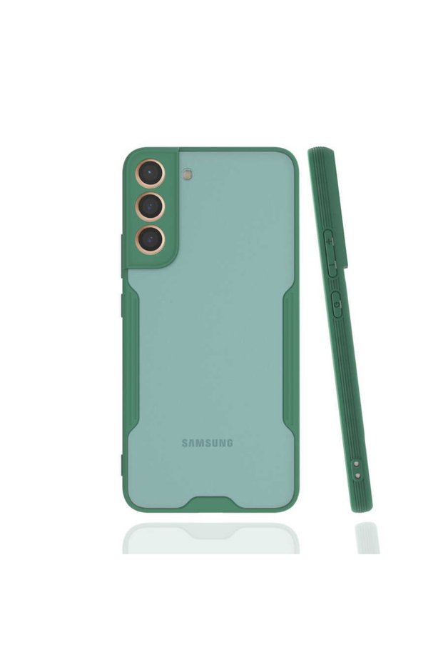 Samsung Galaxy S22 Plus Case Frosted Transparent Parfait Cover with Camera Protection on the Back