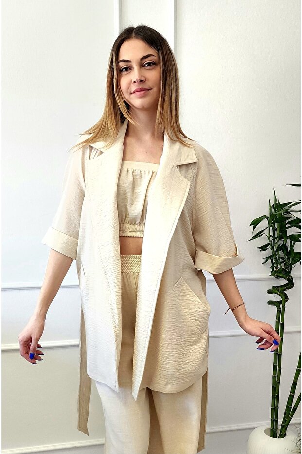 Kadın Ceket Bej - 2