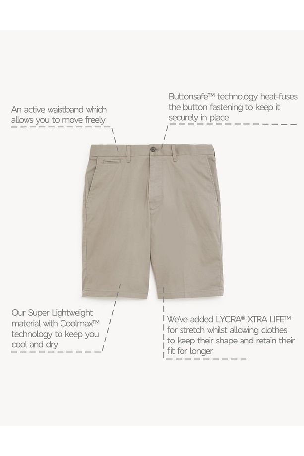 Regular Fit Chino Şort - 5