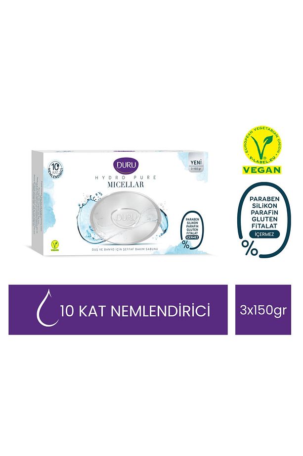 Hydro Pure Micellar 3 Adet Sabun 450 gr - 1