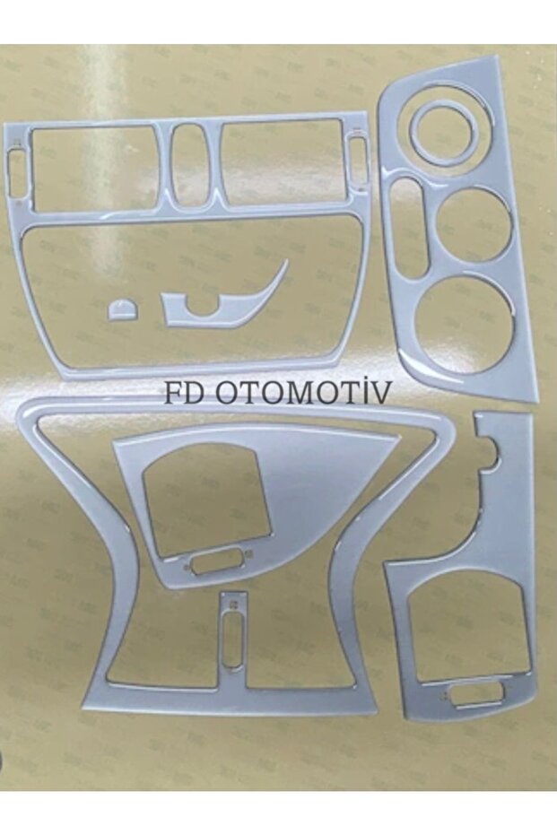 Fiat Marea, Brava Torpedo, Sideboard, Trim, Chest Cover Set Silver Gray Color