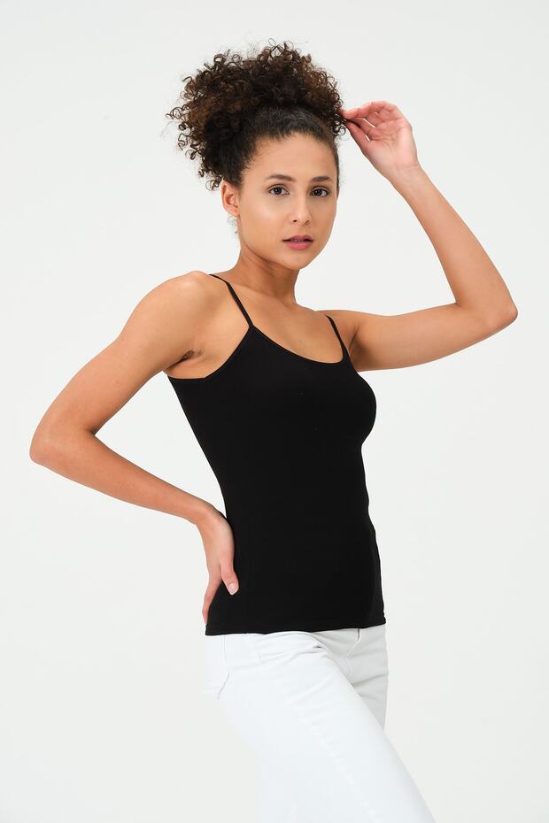 Ip Askılı Pamuklu Basıc Atlet - 8