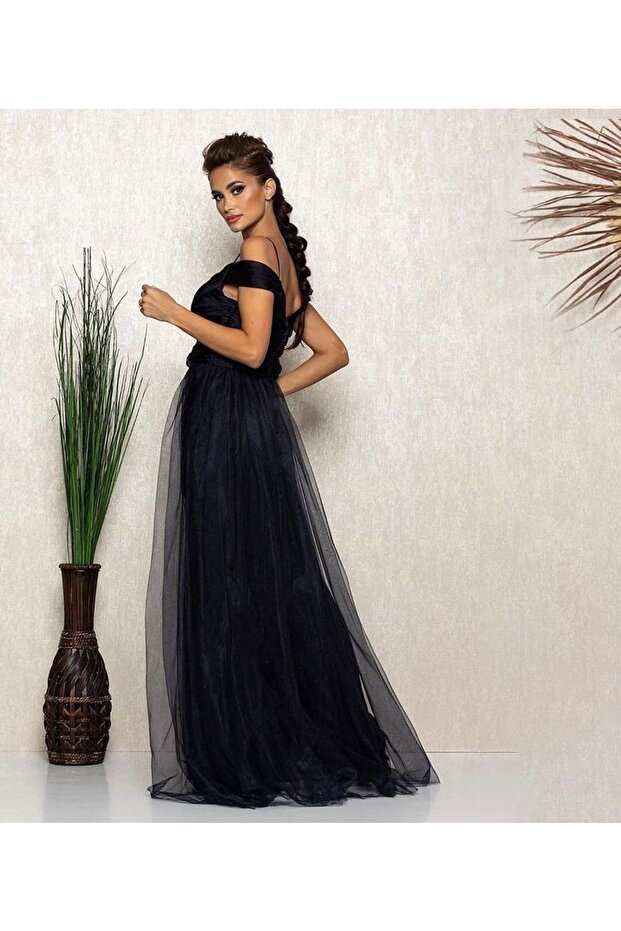 Tüllü Uzun Abiye - 3