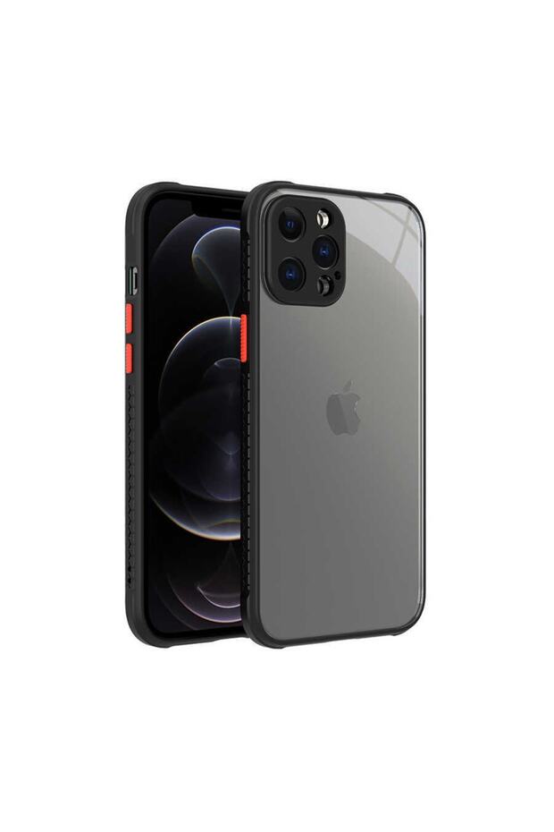 Apple iPhone 12 Pro Max Case Glossy Transparent Back Cover with Corner and Camera Protection