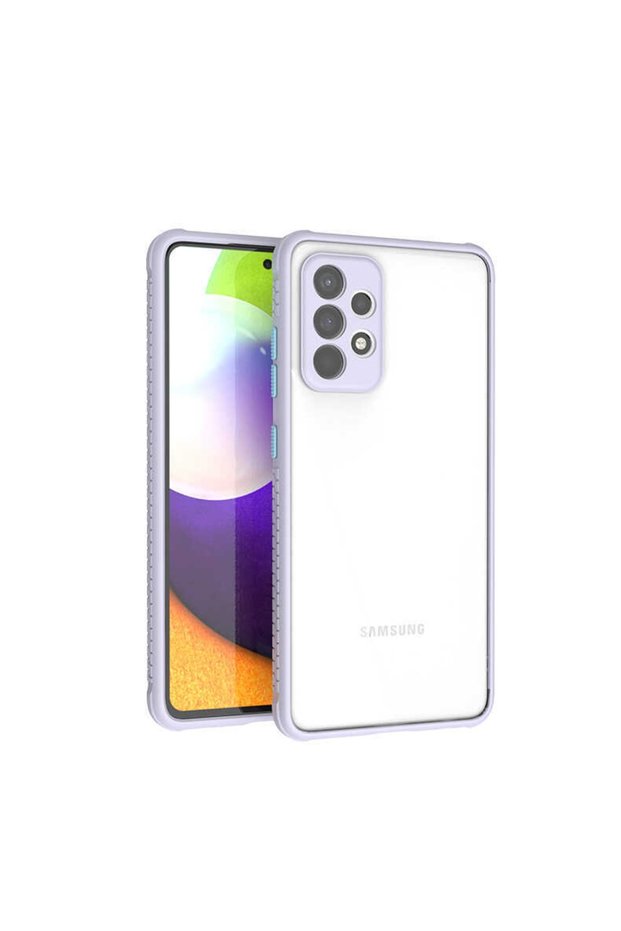 Samsung Galaxy A52 Case Glossy Transparent Back Cover with Corner and Camera Protection