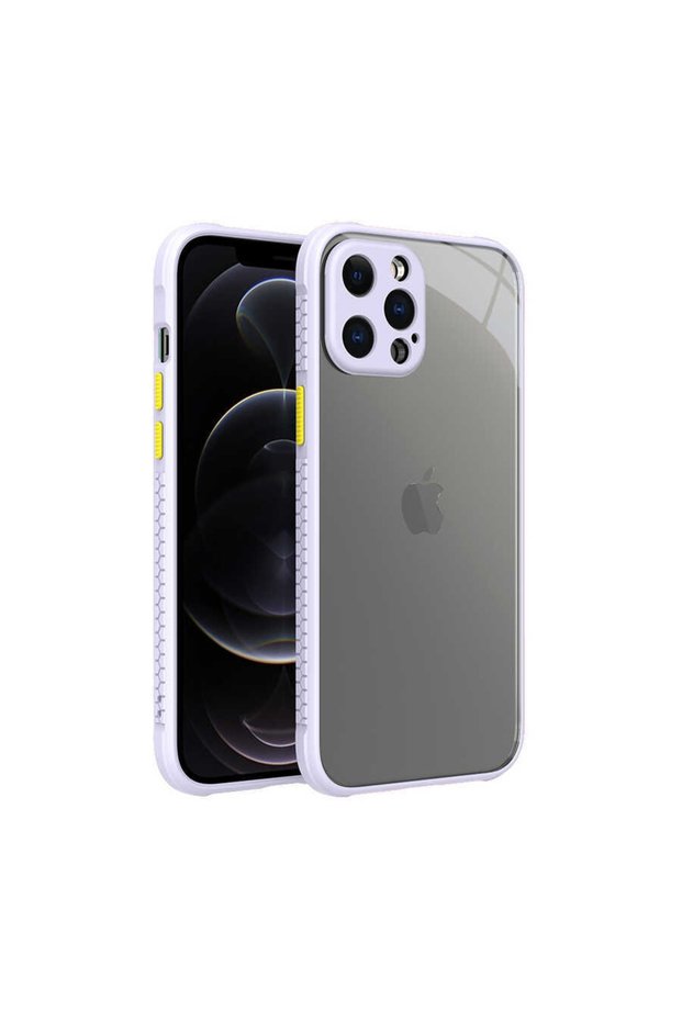 Apple iPhone 12 Pro Max Case Glossy Transparent Back Cover with Corner and Camera Protection