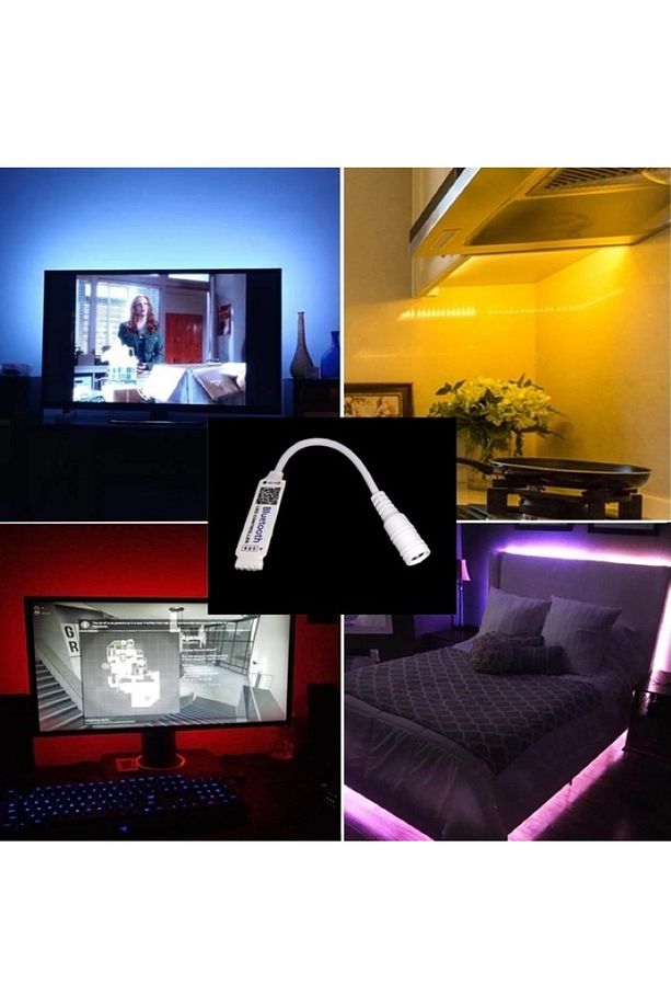 Bluetooth Rgb Şerit Led Kontrol Modül Cihazı Telefon Üzerinnden Kontrol - 4