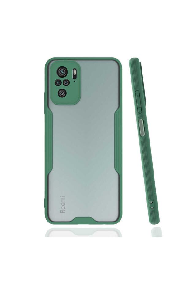 غلاف هاتف Xiaomi Redmi Note 10 مع حماية للكاميرا وغطاء بارفيه شفاف من الخلف
