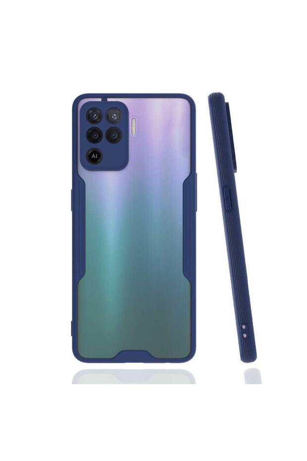 Oppo Reno 5 Lite Case Frosted Transparent Parfait Cover with Camera Protection on the Back