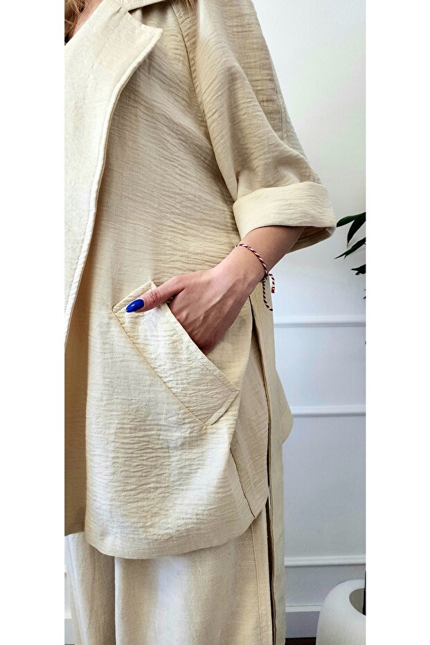 Kadın Ceket Bej - 5
