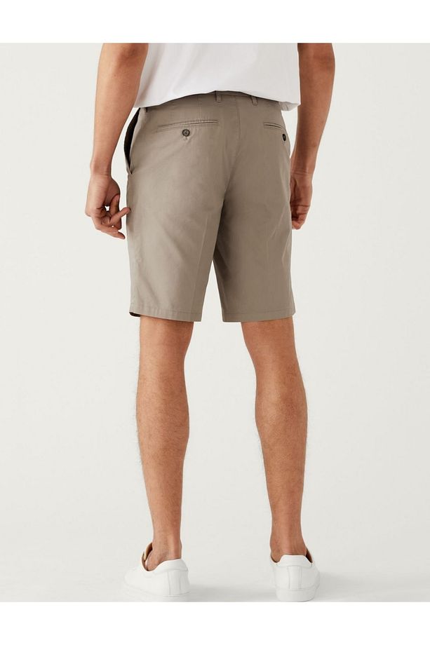 Regular Fit Chino Şort - 4