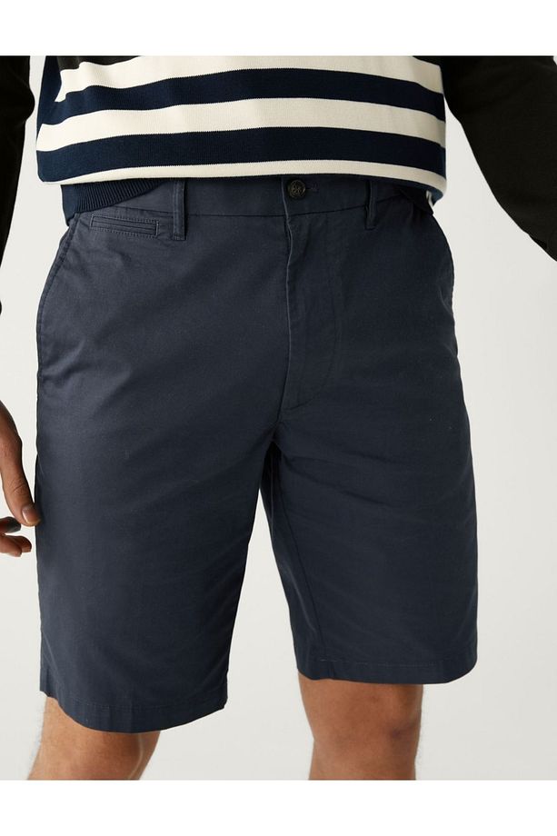 Regular Fit Chino Şort - 4