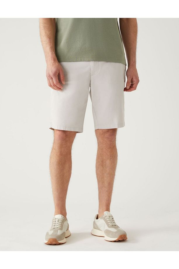 Regular Fit Chino Şort - 2